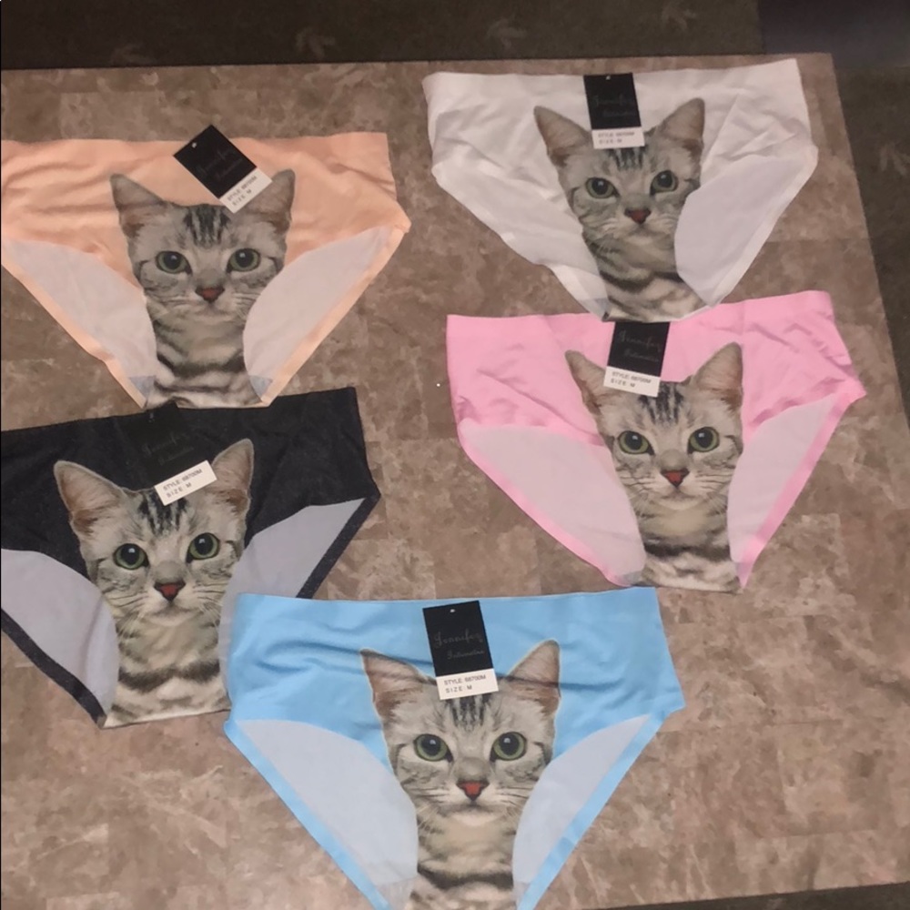 Brand new cat face panties 🐱